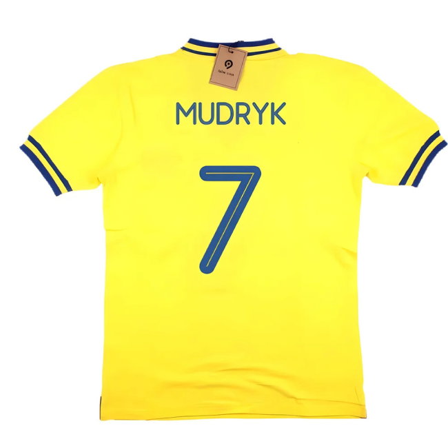 False Nein Ukraine Home Shirt (MUDRYK 7)-SoccerKits Hub | Buy Soccer Jerseys Online